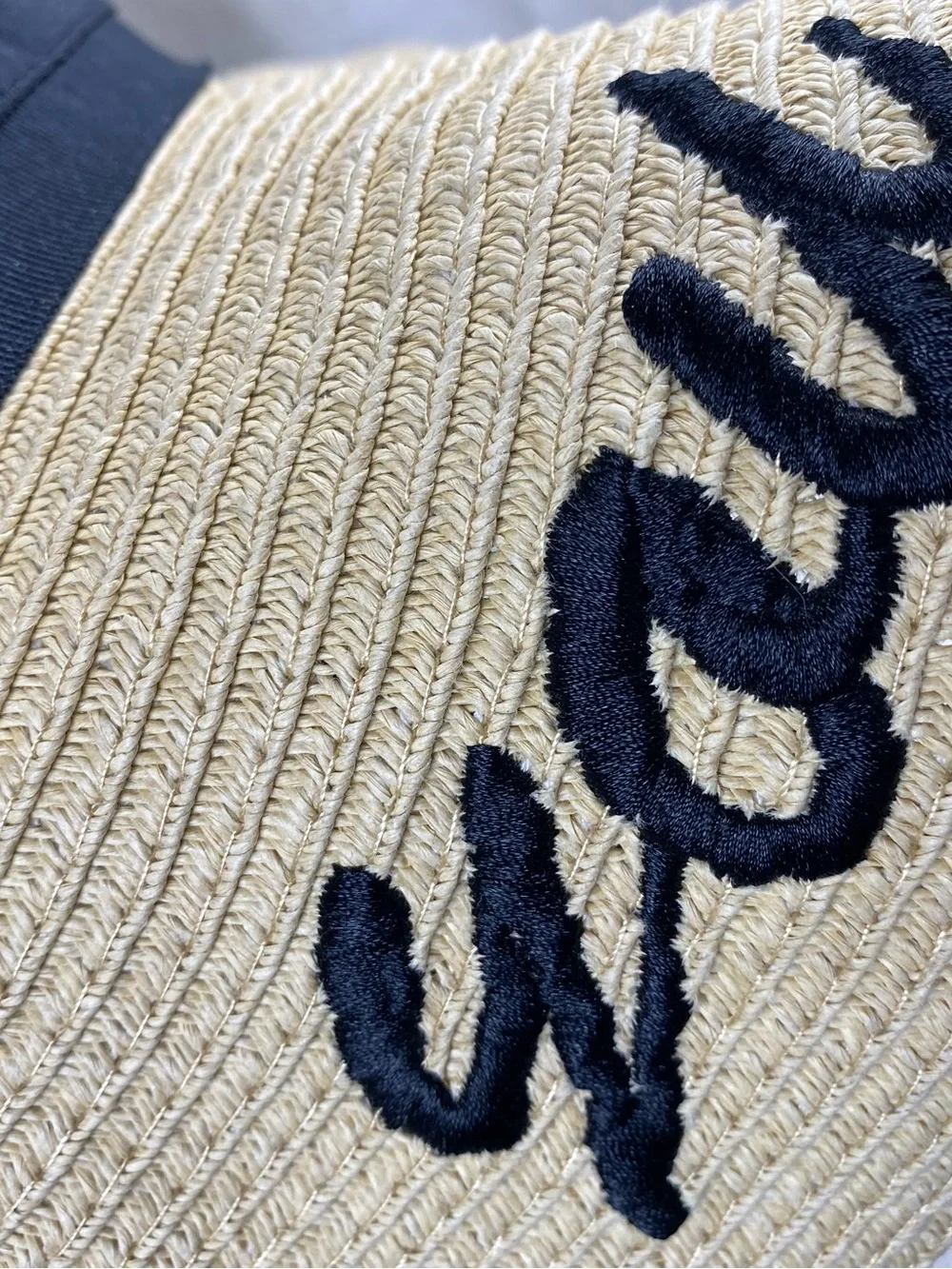 Sea You Later Straw Sun Hat Wide Floppy Brim Embroidered Beach Vacation Hat